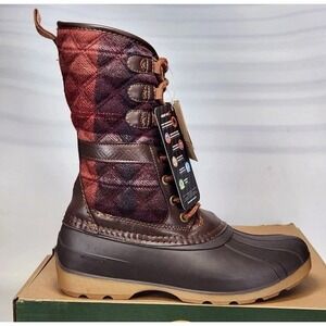 Size 2 Kids - Kamik Sierra Heritage 1898 Waterproof Duck Boots - Dark Brown